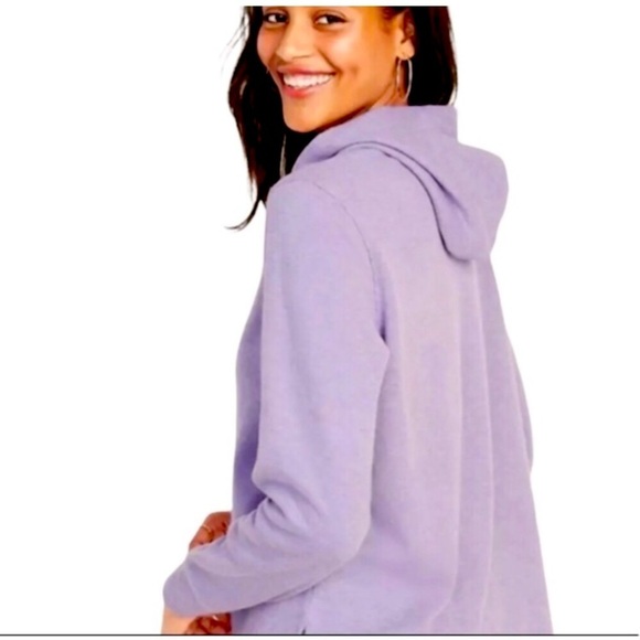 Old Navy Tops - Old Navy Active Light Purple Hooded Hoodie Sweatshirt Zip Pocket…